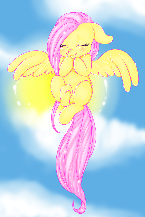 equine female feral fluttershy_(mlp) friendship_is_magic gemwist horse mammal my_little_pony pegasus pony wings
