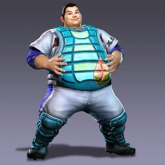 1boy alternate_costume baseball fat fat_man shin_sangoku_musou xu_zhu