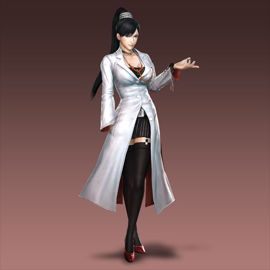alternate_costume black_hair lian_shi nurse shin_sangoku_musou
