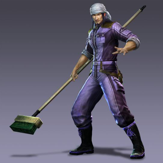 1boy alternate_costume broom jia_xu shin_sangoku_musou