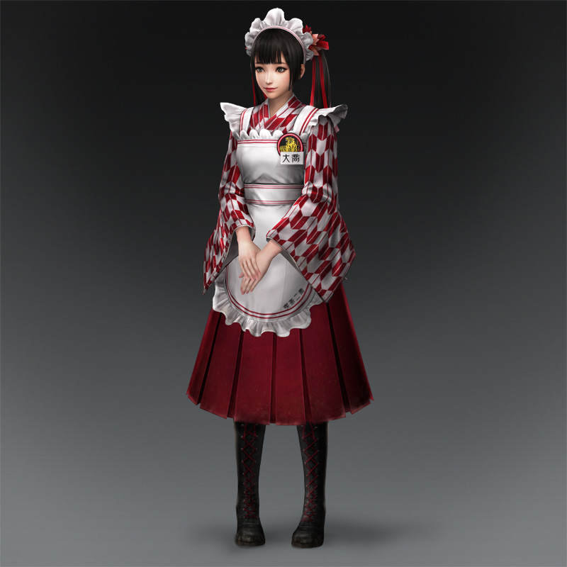 alternate_costume apron da_qiao maid maid_apron shin_sangoku_musou yagasuri