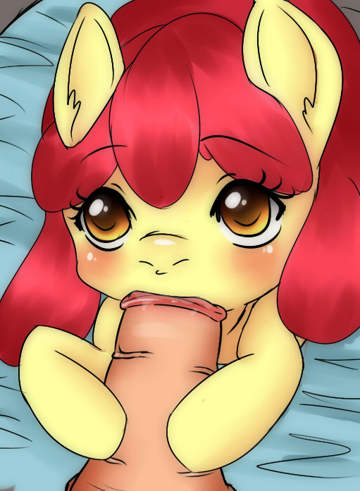 amber_eyes apple_bloom_(mlp) blush cub duo equine fellatio female feral friendship_is_magic fur hair horse male mammal mingamia my_little_pony oral oral_sex penis pony red_hair sex straight yellow_fur young
