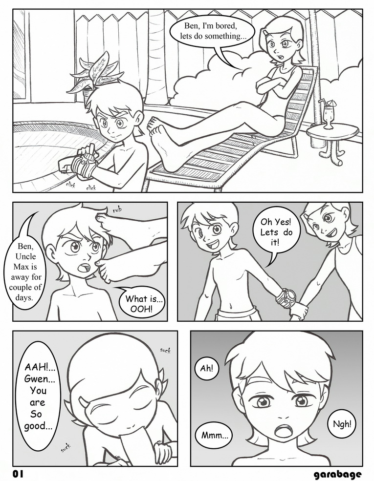 ben_10 ben_tennyson comic garabatoz gwen_tennyson