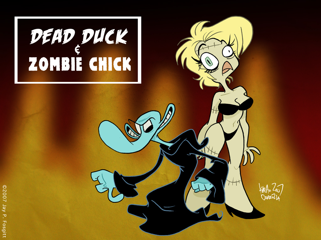 dead_duck dead_duck_(character) tvskyle webcomic zombie_chick