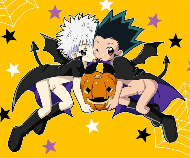 gon halloween hunter_x_hunter killua tagme