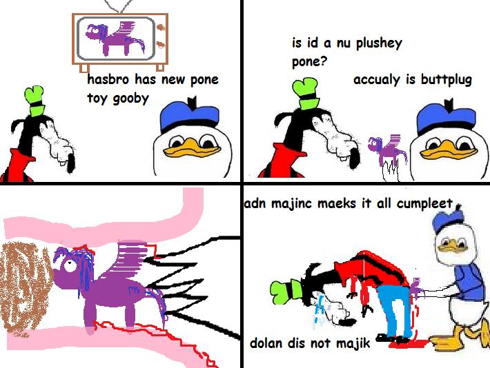 dolan_dooc donald_duck gooby meme my_little_pony