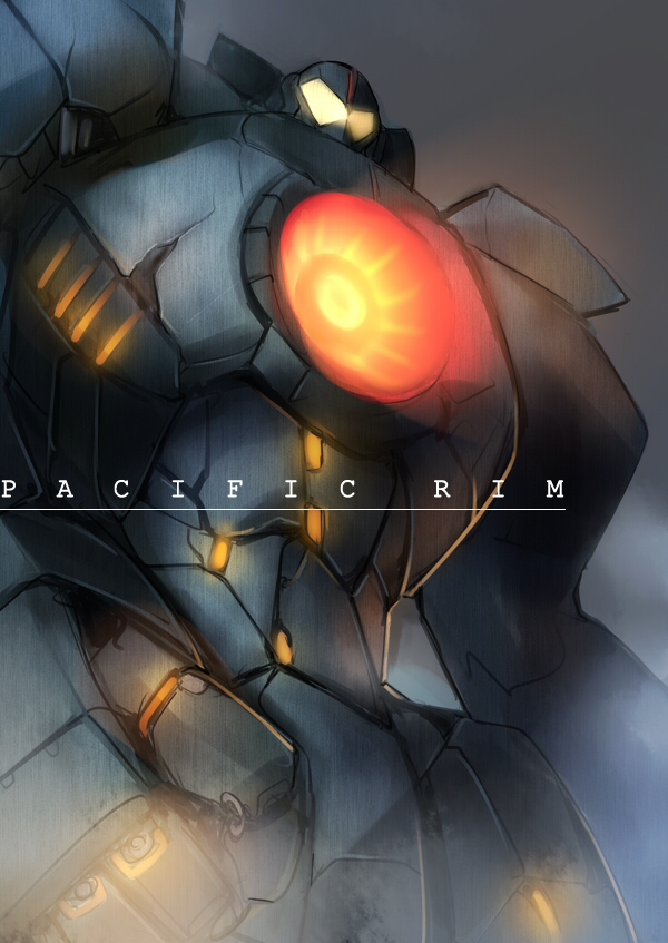 gipsy_danger glowing mecha no_humans pacific_rim science_fiction super_robot