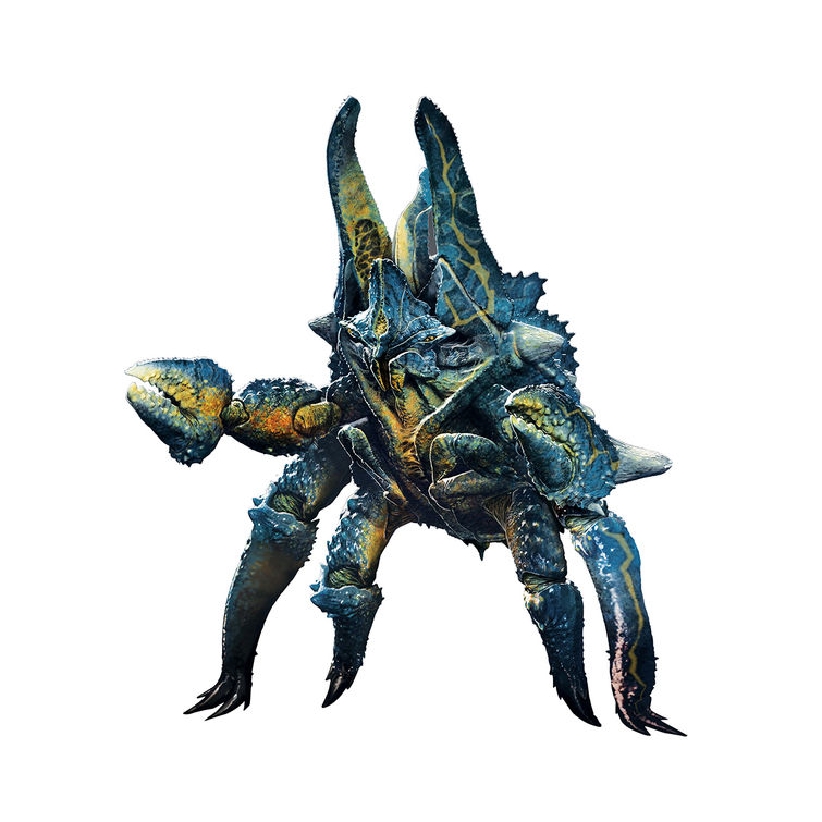 alien crustacean kaijuu monster no_humans official_art onibaba pacific_rim pincers production_art realistic science_fiction simple_background solo
