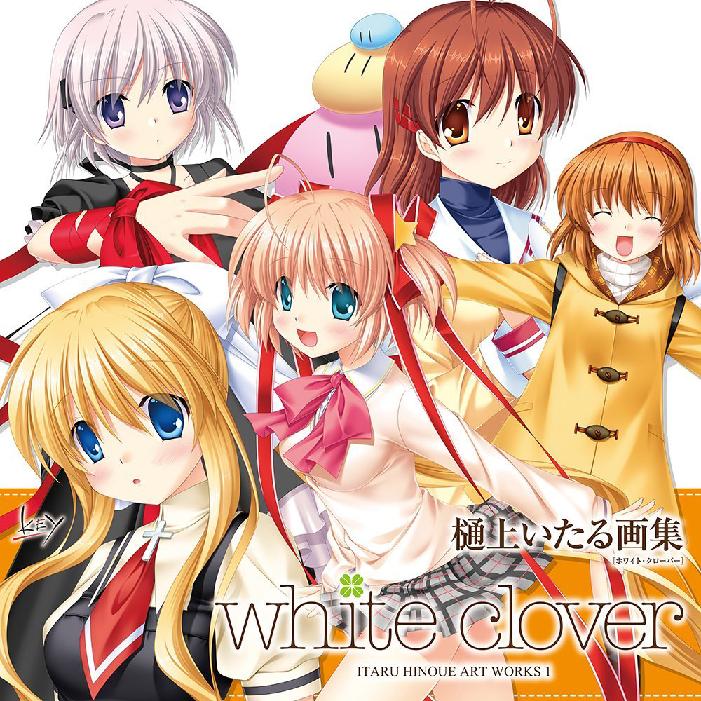 :d :o ^_^ ^o^ air antenna_hair arm_ribbon bag black_dress blonde_hair blue_eyes blush bow brown_eyes brown_hair buttons clannad closed_eyes coat company_connection cross crossover dango_daikazoku dress furukawa_nagisa hair_ribbon hairband hikarizaka_private_high_school_uniform hinoue_itaru kagari_(rewrite) kamikita_komari kamio_misuzu kanon key_(company) little_busters! long_hair long_sleeves mittens multiple_girls official_art open_mouth orange_hair outstretched_arm pink_bow plaid plaid_skirt ponytail purple_eyes rewrite ribbon school_uniform short_hair simple_background skirt smile text_focus tsukimiya_ayu twintails white_background wings