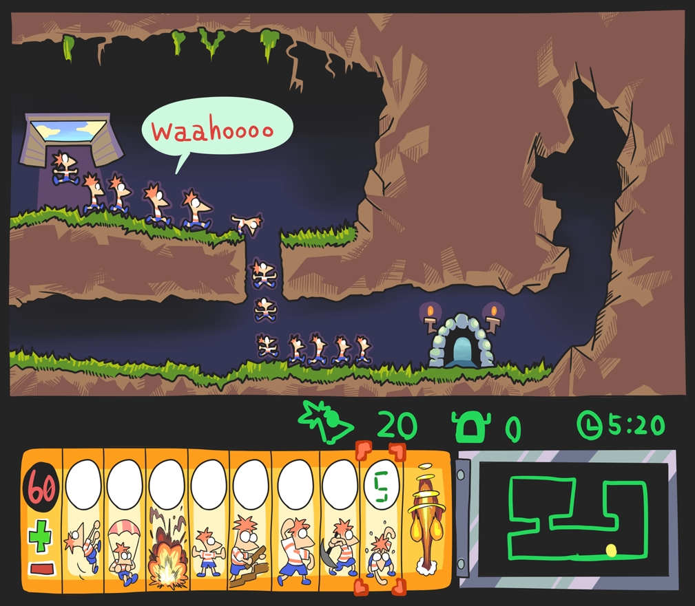 clone gashi-gashi lemmings multiple_boys parody phineas_and_ferb phineas_flynn user_interface video_game