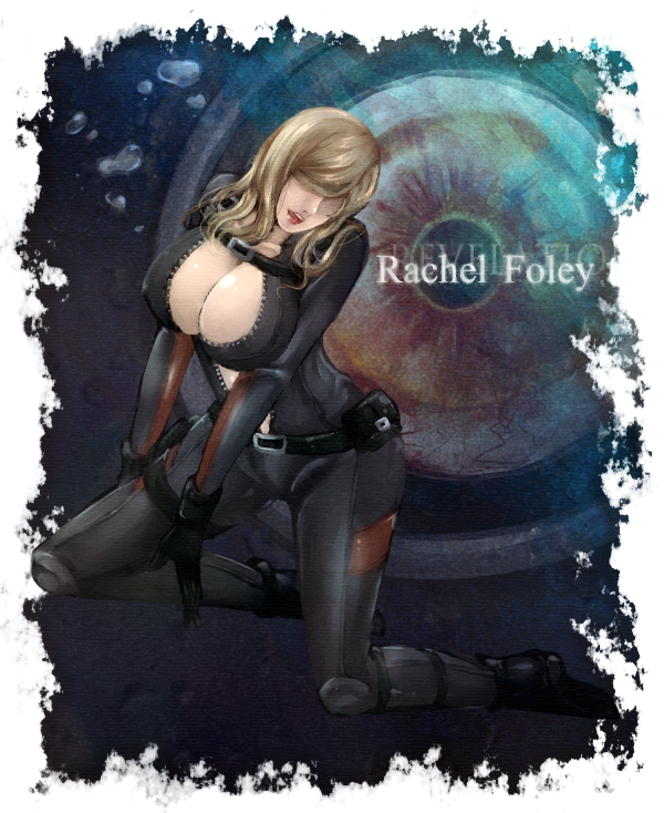 1girl blonde_hair breasts character_name large_breasts no_bra rachael_foley rachel_(resident_evil) rachel_foley resident_evil resident_evil_revelations solo