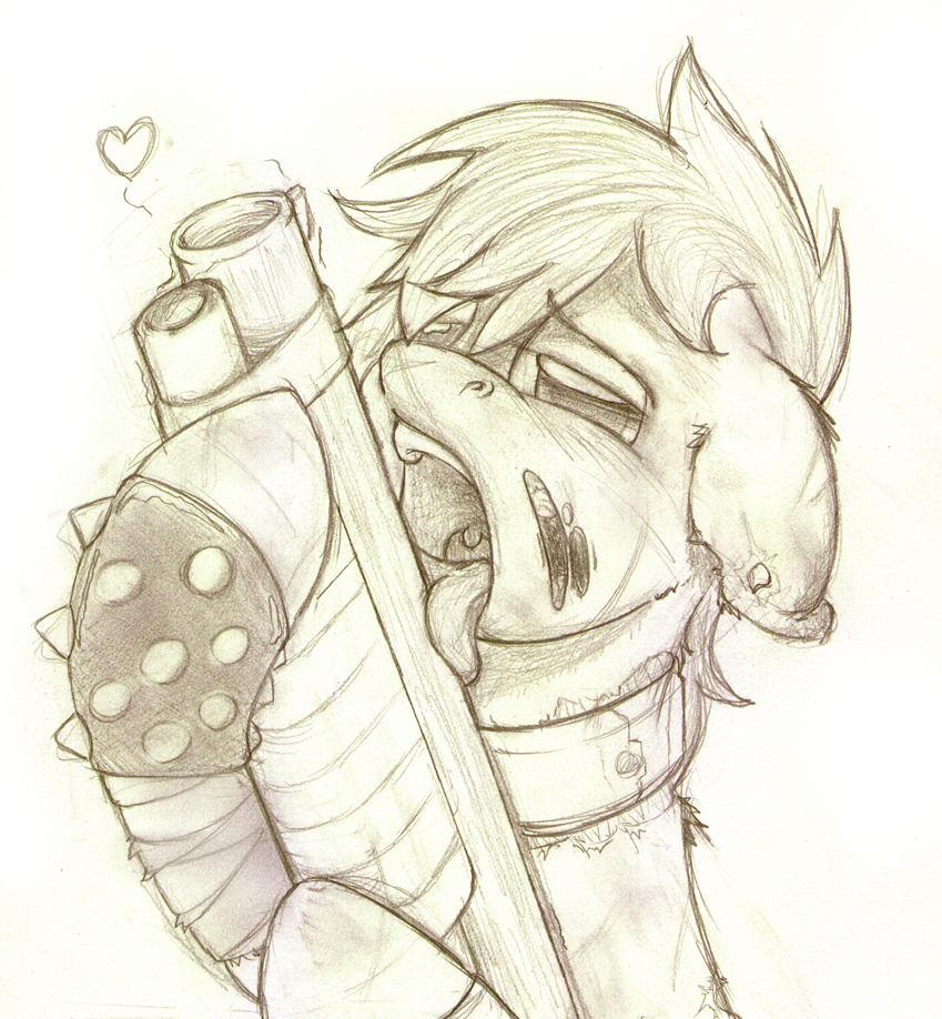equine fallout_equestria female gun hi_res horse licking mammal monochrome my_little_pony original_character point_blank pony raider ranged_weapon shotgun sketch solo suggestive titi tongue tongue_out weapon