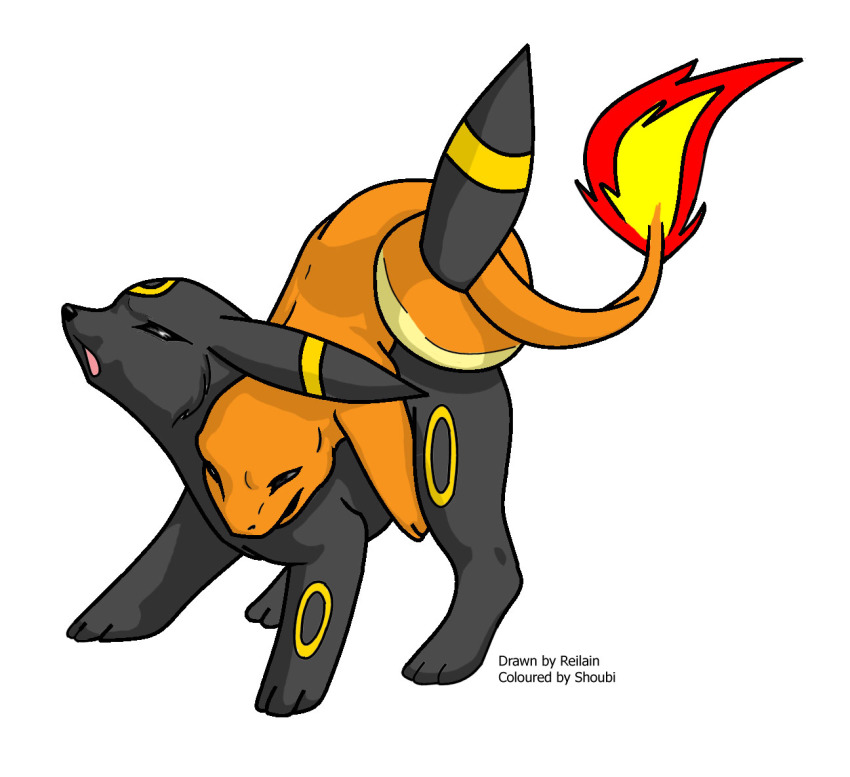 canine charmander eeveelution feral fire fox mammal nintendo pok&#233;mon pok&eacute;mon reilain sex shoubi umbreon video_games