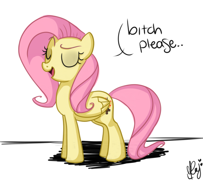 english_text equine eyes_closed female feral fluttershy_(mlp) friendship_is_magic fur hair horse long_hair mammal mostachiosponch my_little_pony open_mouth pegasus pink_hair plain_background pony smile solo text wings yellow_fur