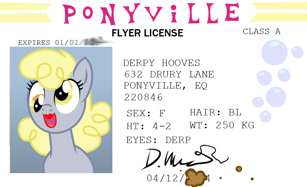 blonde_hair bubble bubbles cute cutie_mark derp_eyes derpy_hooves_(mlp) dirt english_text equine female feral friendship_is_magic fur grey_fur hair horse lipstick looking_at_viewer makeup mammal multiversecafe my_little_pony open_mouth pegasus pony signature smile smug solo text tongue wings yellow_eyes