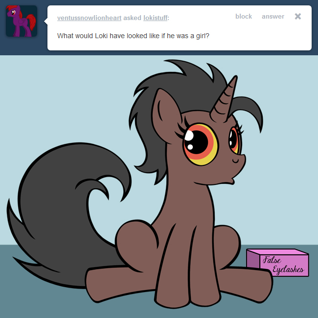 bitterplaguerat comic crossdressing dialog english_text equine feral friendship_is_magic girly hair hooves horn horse loki long_hair looking_at_viewer male mammal mane my_little_pony pony solo text unicorn yellow_eyes