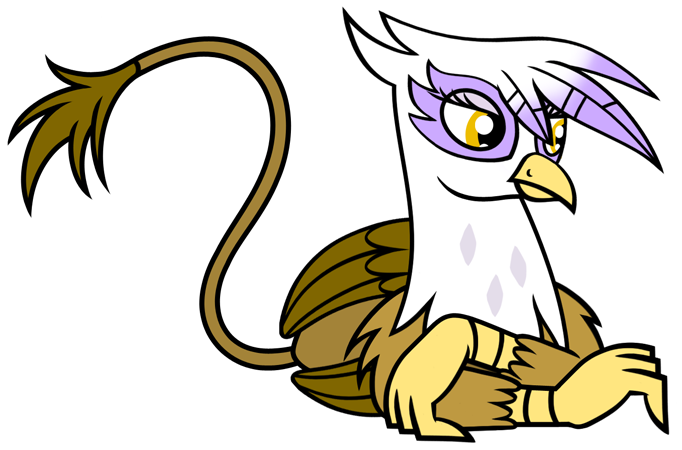 avian beak bitterplaguerat claws feathers female feral friendship_is_magic gilda_(mlp) gryphon my_little_pony paws solo wings yellow_eyes