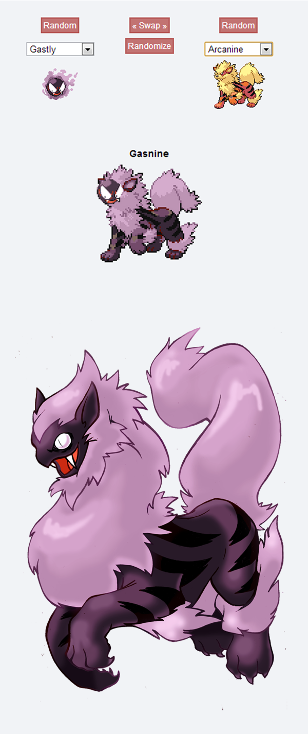 arcanine canine darksilvania fak&#233;mon fusion gastly mammal nintendo pok&#233;mon pok&eacute;mon pokemon_fusion video_games