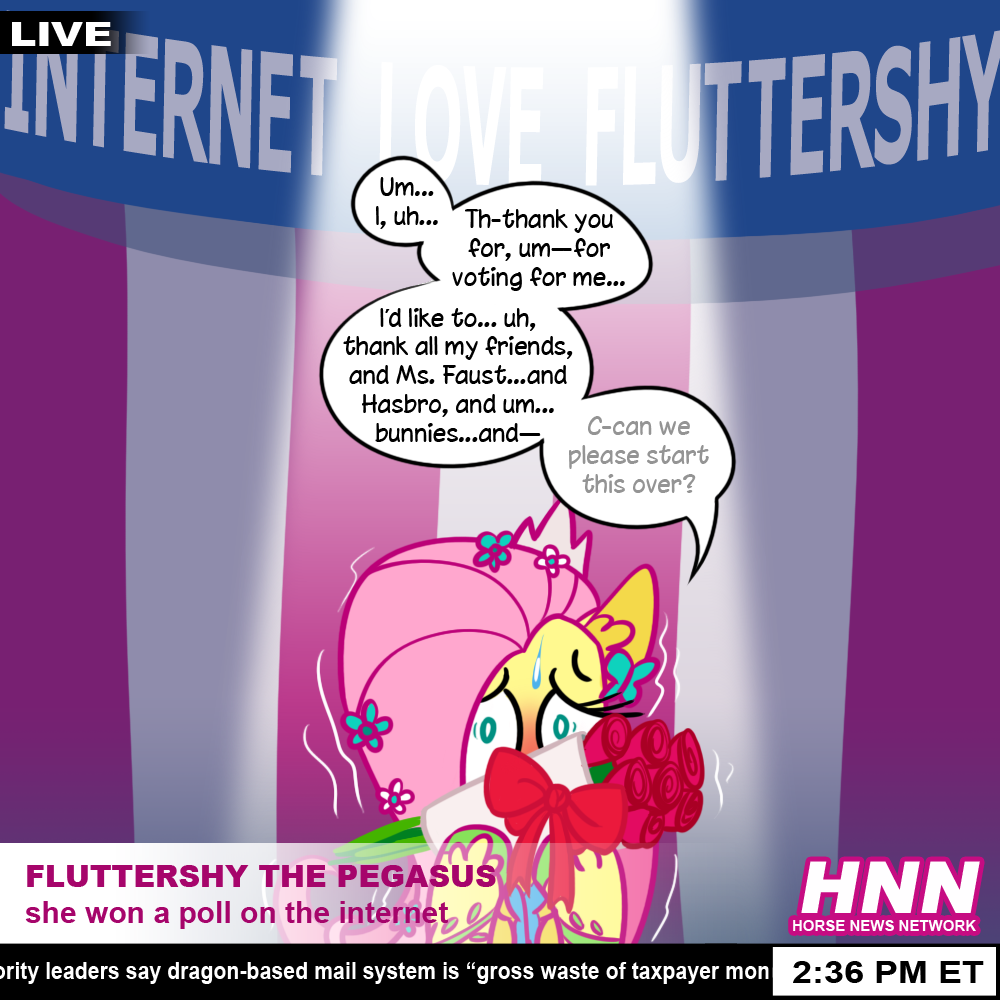 equine female feral fluttershy_(mlp) friendship_is_magic fur hair horse mammal my_little_pony overarrow pink_hair pony roses text unknown_artist yellow_fur
