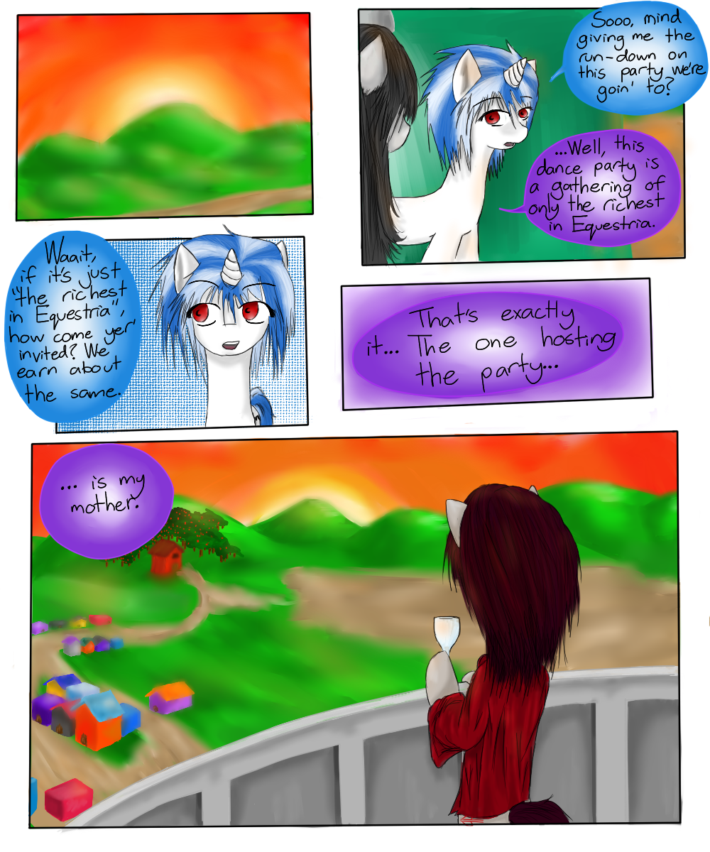 black_hair blue_hair comic cutie_mark dialog english_text equine female feral friendship_is_magic fur glass grey_fur group hair hewhoerasesmost horn horse mammal my_little_pony octavia_(mlp) outside pony purple_eyes red_eyes red_hair standing text two_tone_hair unicorn vinyl_scratch_(mlp) white_fur