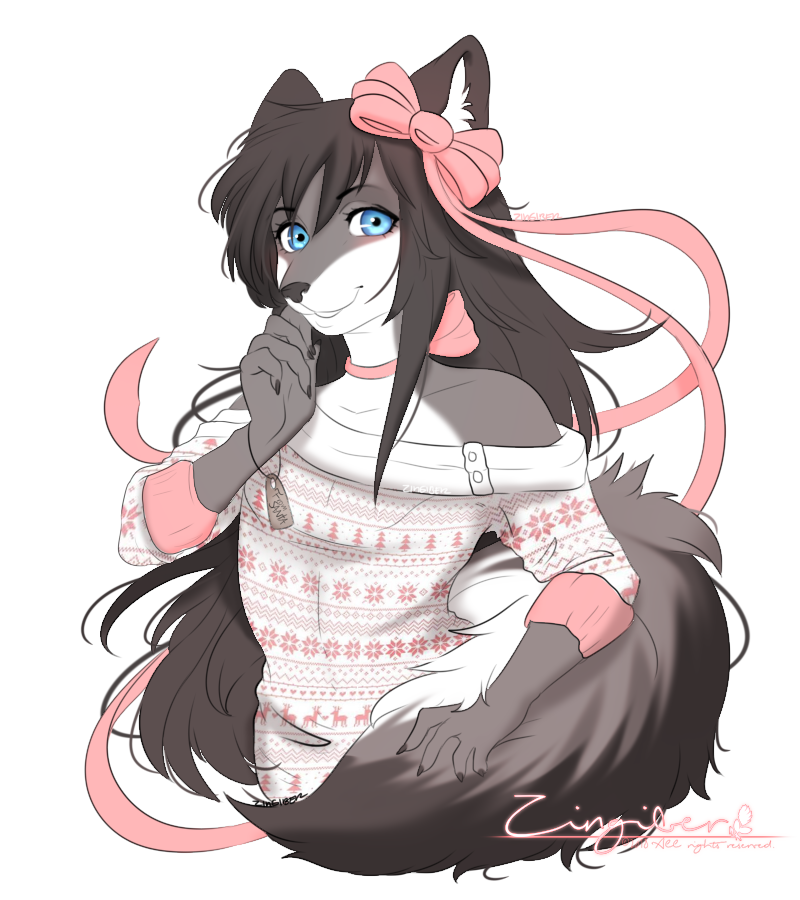 canine christmas clothing felix_heartstone girly holidays mammal sweater ugly_christmas_sweater zingiber