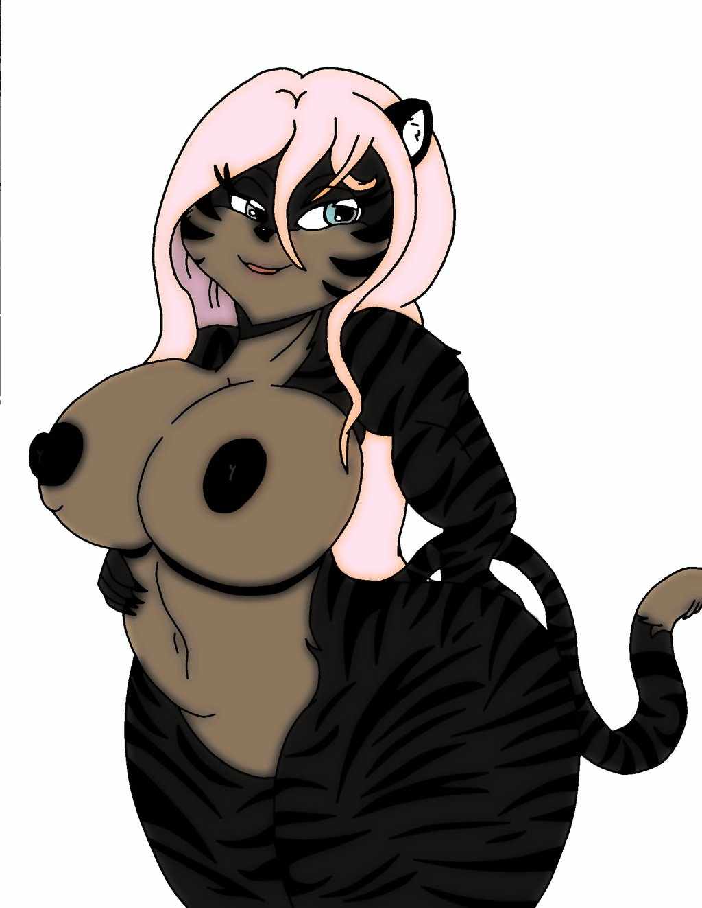 big_breasts breasts cleopatra feline female ff41 hair haired huge invalid_color invalid_tag nipples tiger