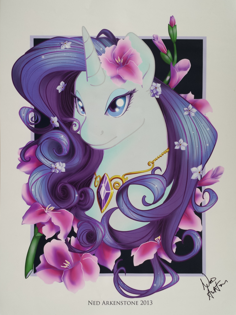 equine friendship_is_magic hair horn my_little_pony purple_hair rarity_(mlp) unicorn white_fur