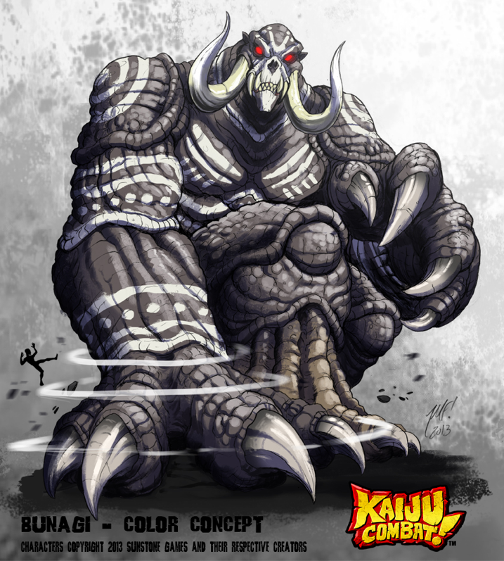 bunagi colossal_kaiju_combat giant_monster kaiju_samurai kaijuu monster sunstone_games