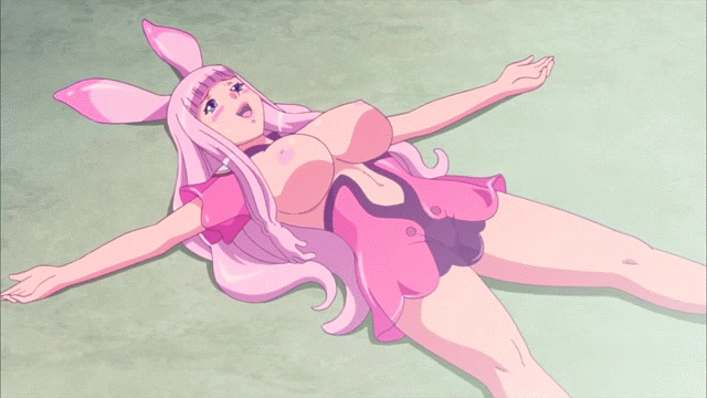 animated animated_gif breasts heavy_breathing huge_breasts large_breasts melona nipples pink_hair queen's_blade queen's_blade_rebellion queen's_blade queen's_blade_rebellion topless