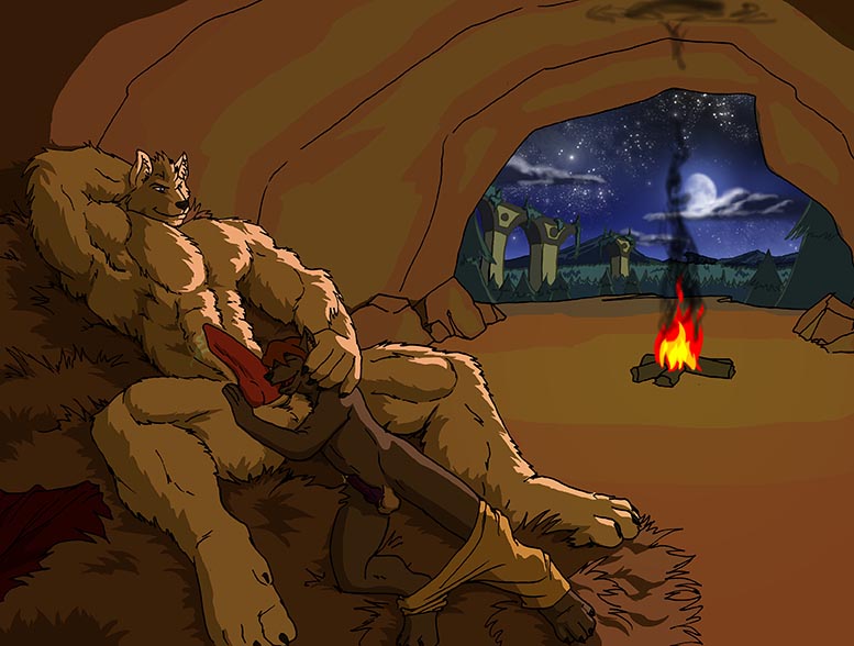 abs animal_genitalia anthro arm_behind_head armpits balls biceps big_muscles black_nose bottomless brown_hair canine canine_anatomy canine_penis caress cave cavern claws clothing couple cuddling cyan_eyes digitigrade duo ears_forward erection eyes_closed father_and_son fire fireplace flexing fox fur fur_bed galen gay grey_fur hair hand_on_crotch hand_on_head incest jay_(jaysilverfox) joy knot love_relationship lying male mammal moon mountain muscles musk night night_scenary nude nuzzle on_back pants pants_down pecs penis precum proud purple_nose purple_penis reclining red_penis rock sheath silver_fox sirio_(dhalo) size_difference smile smirk smoke toe_claws topless tree twink undressing white_fur white_wolf wild wolf worship