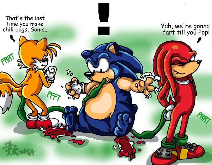 ! anthro bloating butt canine disgusting fart farts fox fox_tail gas hedgehog inflation invalid_tag kanada knuckles_the_echidna male mammal miles_prower multiple_tails nightmare_fuel nude penetration sega smile smirk sonic_(series) sonic_the_hedgehog tails wings