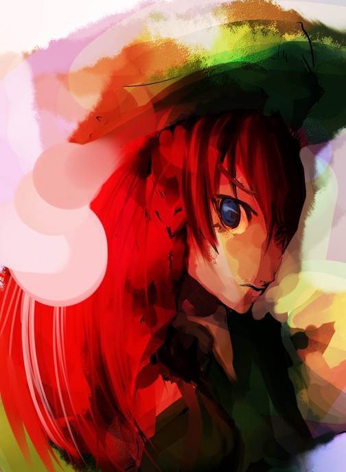 blue_eyes dain hong_meiling looking_at_viewer red_hair solo touhou