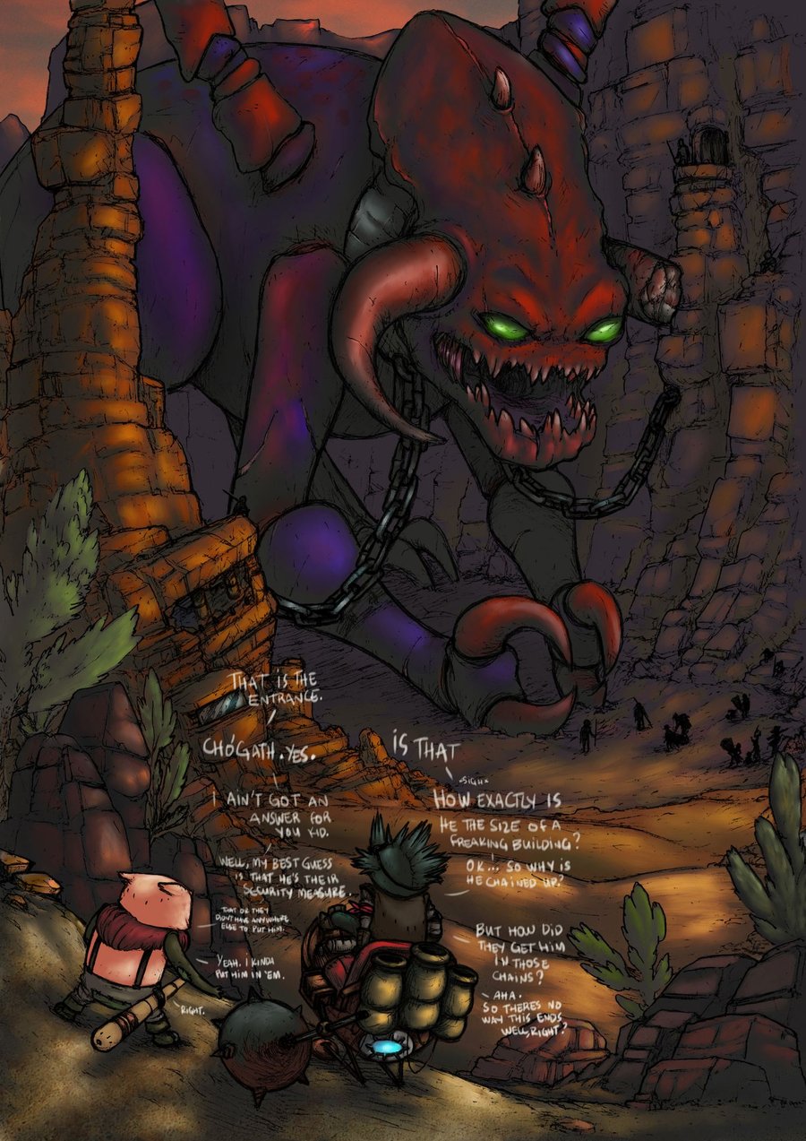 chain cho'gath comic league_of_legends male rumble teemo thanekats yordle