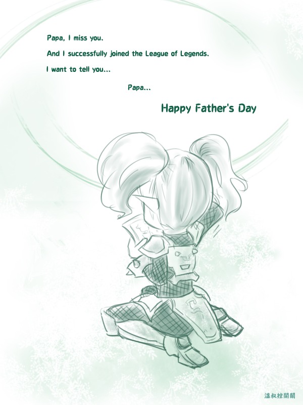 armor dust_(dust4148) father's_day league_of_legends long_hair monochrome photo_(object) pointy_ears poppy solo twintails white_hair yordle