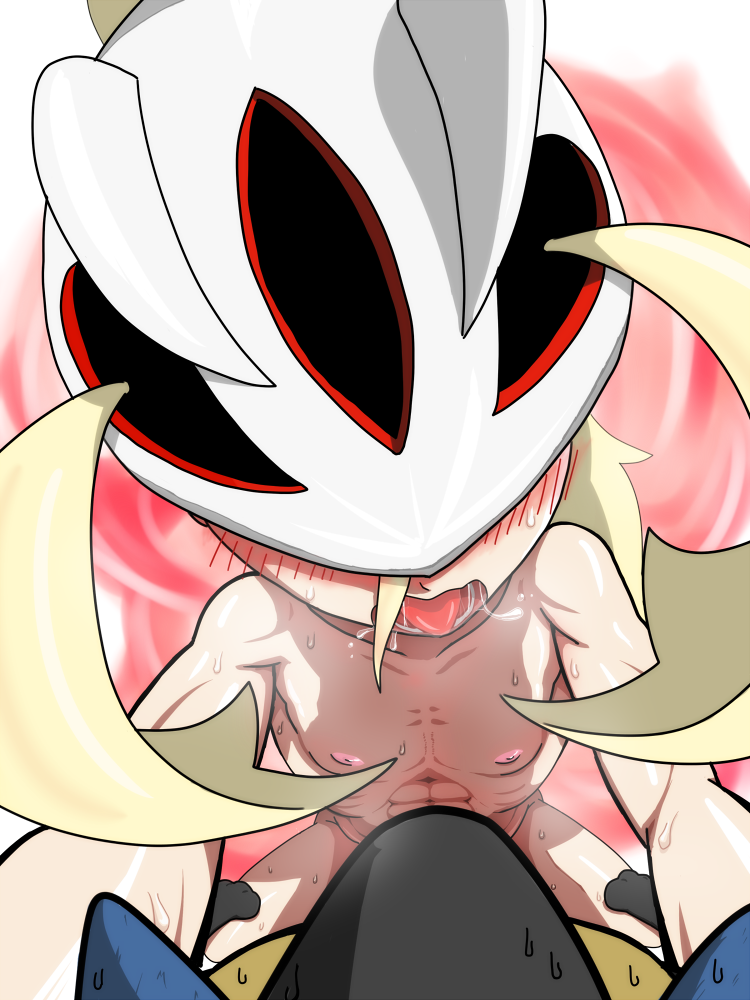 abs bestiality blush female flat_chest gym_leader koruni_(pokemon) lucario muscle muscular_female nipples open_mouth pokemon pokemon_(game) pokemon_xy saliva sex sweat tongue two_side_up