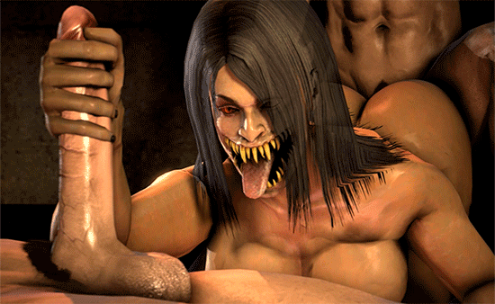 2013 3d abs all_fours animated balls big_breasts black_hair breasts cgi doggystyle erection faceless_male fangs female from_behind group group_sex hair handjob human long_hair male mammal mileena monster mortal_kombat navel nightmare_fuel not_furry nude open_mouth penetration penis pubes sex source_filmmaker straight teeth threesome tongue tongue_out unknown_artist video_games