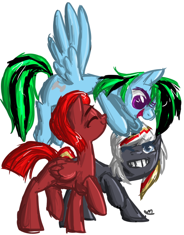 black_highlights blue_eyes blue_feathers blue_skin burning_record clenched_teeth dark_red_coat dialog digital_media_(art) dyed_hair equine eyes_closed fallout_equestria female feral flying friends full-length_portrait fur glowflank green_and_black_mane green_and_black_tail green_hair grey_eyes grey_fur grey_skin group hair highlights horn mammal my_little_pony nani_gato open_mouth original_character original_characters pegasus plain_background purple_eyes quadruped raised_leg red_and_yellow_highlights red_feathers red_hair red_highlights red_mane red_skin side_view signature sketch sky_blue_fur smile standing teeth text transparent_background unicorn velvet_remedy walking white_hair white_mane_with_highlights wings yellow_highlights