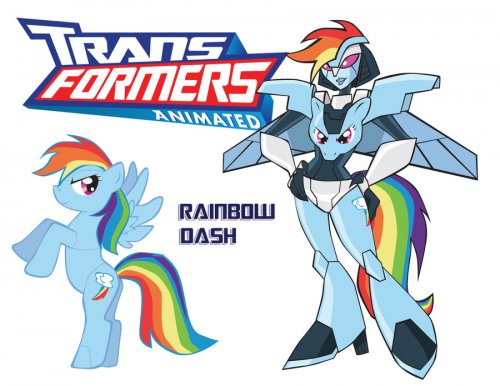 crossover cutie_mark equine female friendship_is_magic horse machine mechanical my_little_pony pegasus pony rainbow_dash_(mlp) robot transformers wings