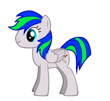 blue_eyes cutie_mark original_character silver_body white_backround wings