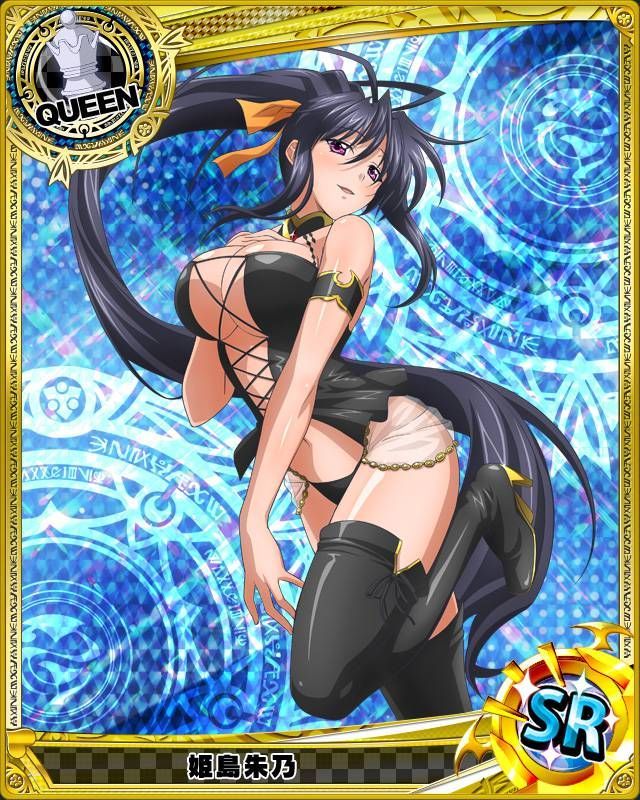 1girl high_school_dxd himejima_akeno long_hair purple_eyes smile solo trading_cards