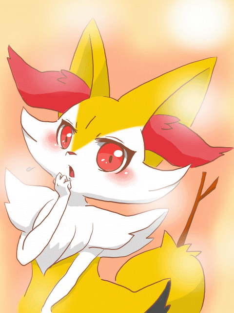 1girl braixen fox furry pokemon