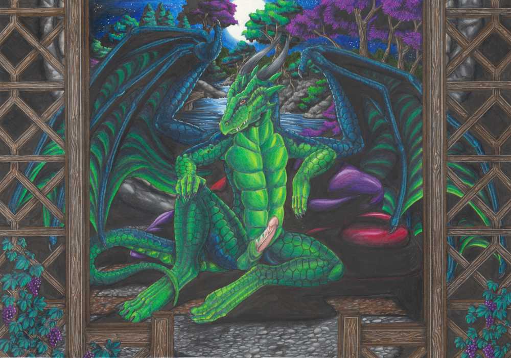 claws dragon erection green_dragon horn looking_at_viewer male naut nelena penis pillow pose scalie seductive smile solo spread_legs spreading suggestive western_dragon wings