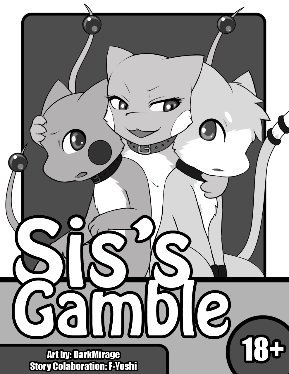 brother brother_and_sister brothers collar comic darkmirage devious dragonair dragonchu english_text female fur greyscale group hug hybrid incest jem jewelry male mew mewlava monochrome multiple_tails nintendo note nude open_mouth pikachu pok&#233;mon scared sibling sis's_gamble sis's_gamble sister smile text threesome video_games worried wristband