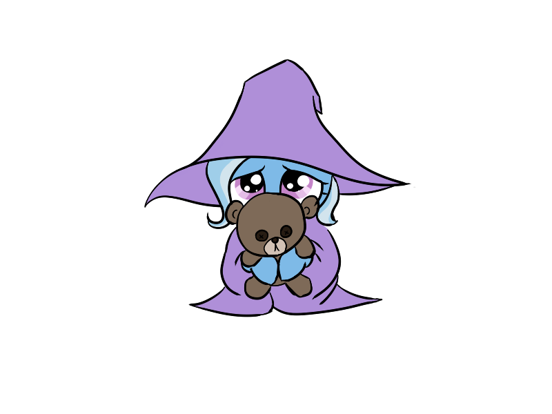 alpha_channel bakasan94 blue_fur cape cub cute equine female feral friendship_is_magic fur hair hat horse mammal my_little_pony plain_background pony purple_eyes solo teddy_bear toy transparent_background trixie_(mlp) two_tone_hair wizard_hat young