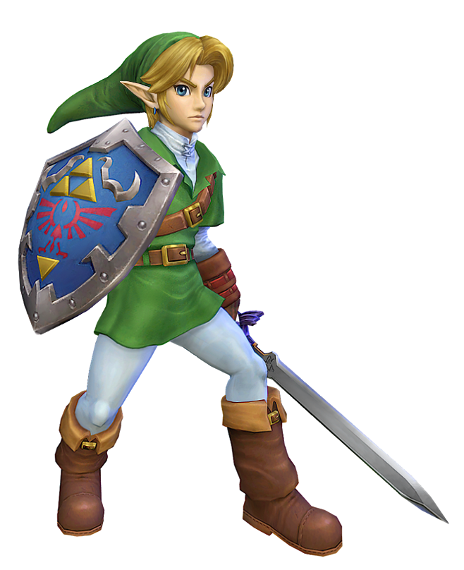 1boy alternate_costume blonde_hair blue_eyes link male male_focus nintendo ocarina_of_time pointy_ears project_m super_smash_bros. the_legend_of_zelda the_legend_of_zelda:_ocarina_of_time transparent_background