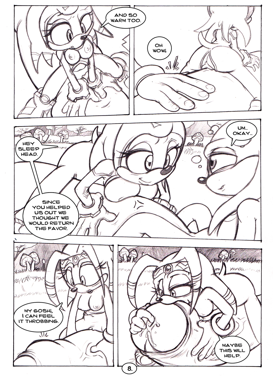 2013 anthro areola big_breasts big_penis breasts comic dialog echidna english_text erect_nipples erection fellatio female huge_breasts hyper hyper_penis knuckles_the_echidna male monochrome neokat nipples oral oral_sex penis sega sex shade_the_echidna sonic_(series) straight text tikal_the_echidna urethral urethral_penetration