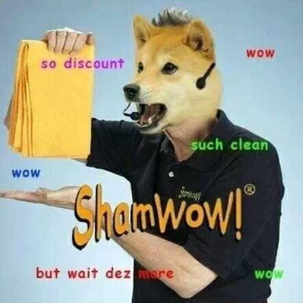 canine dog doge many_text meme photoshop shamwow video_games