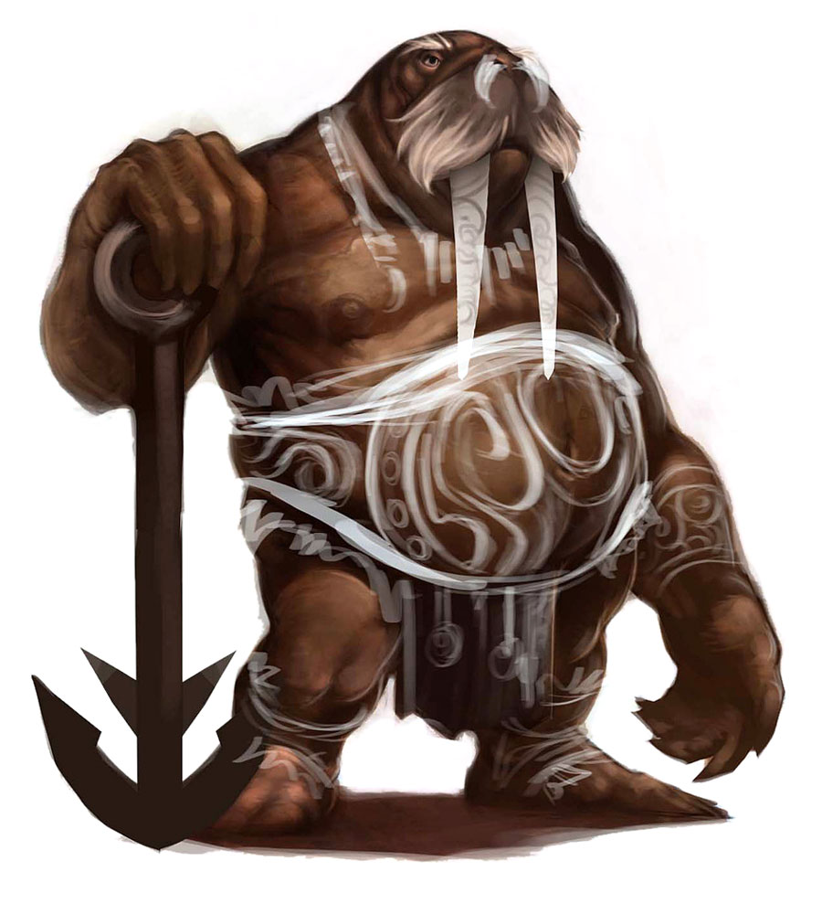 male overweight seal topless tuskar tuskarr tusks unknown_artist video_games walrus warcraft world_of_warcraft