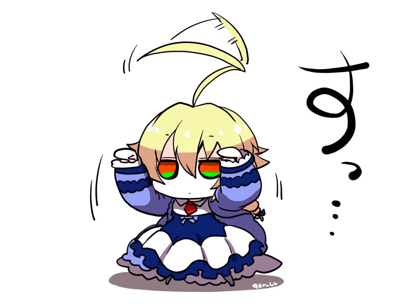 ahoge bad_id bad_pixiv_id blazblue blonde_hair chibi es_(xblaze) kuro_yuzu xblaze xblaze_code:_embryo