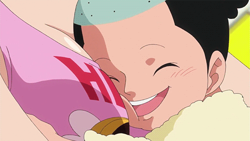 animated animated_gif breasts lowres momonosuke_(one_piece) nami nami_(one_piece) one_piece punk_hazard